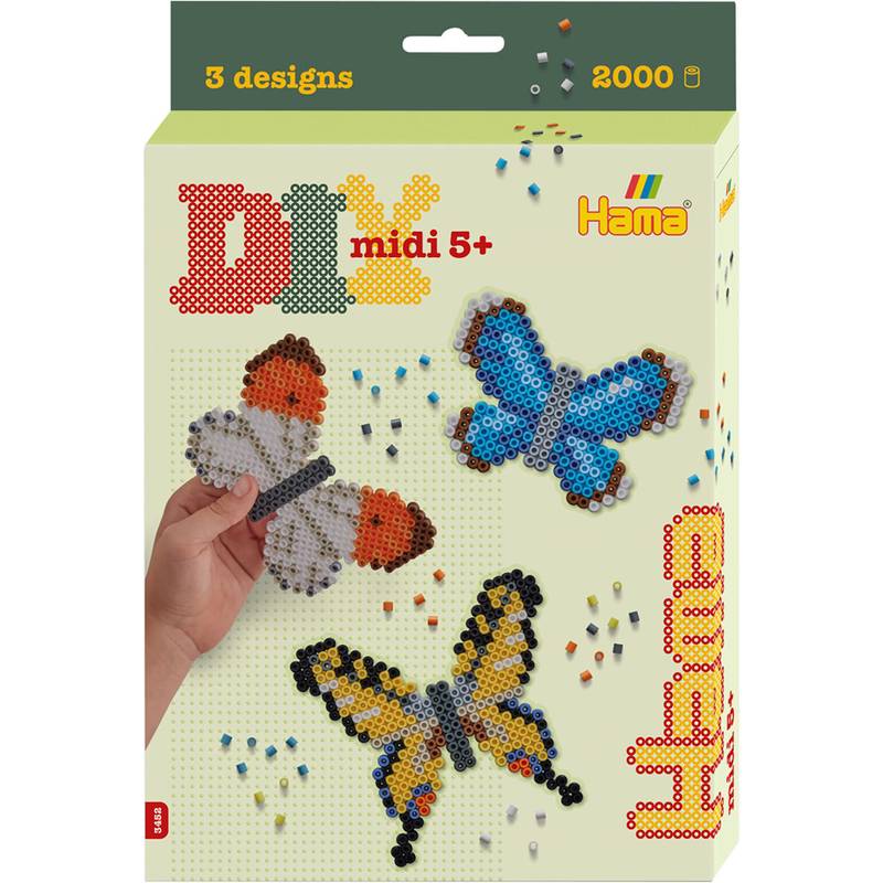 Hama Bügelperlen midi "Schmetterlinge", Geschenkpackung