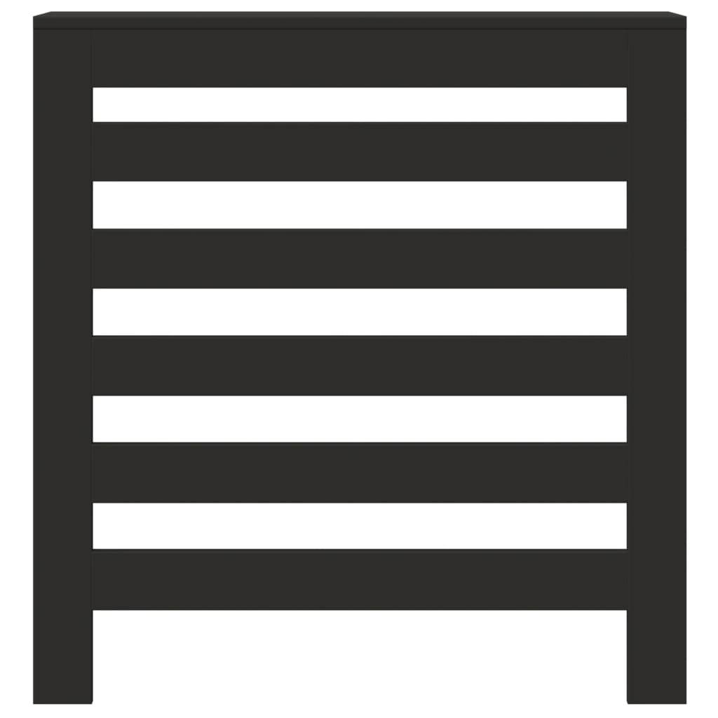 vidaXL Heizkörperverkleidung Schwarz 78x20x82 cm Holzwerkstoff