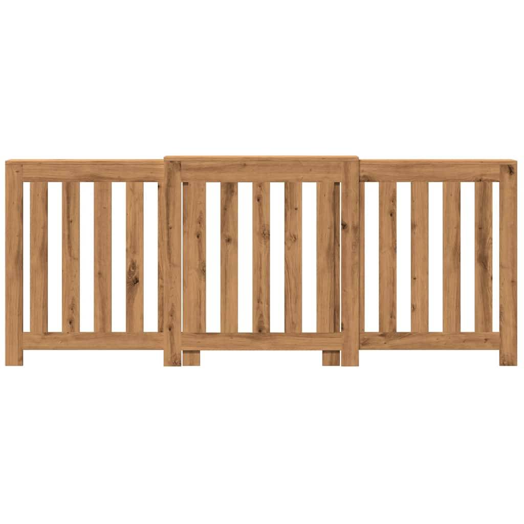 vidaXL Heizkörperverkleidung Artisan-Eiche 205x21,5x83,5 cm