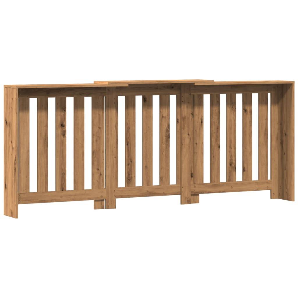 vidaXL Heizkörperverkleidung Artisan-Eiche 205x21,5x83,5 cm
