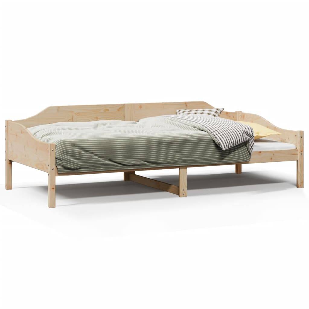 vidaXL Massivholzbett ohne Matratze 90x190 cm Kiefernholz