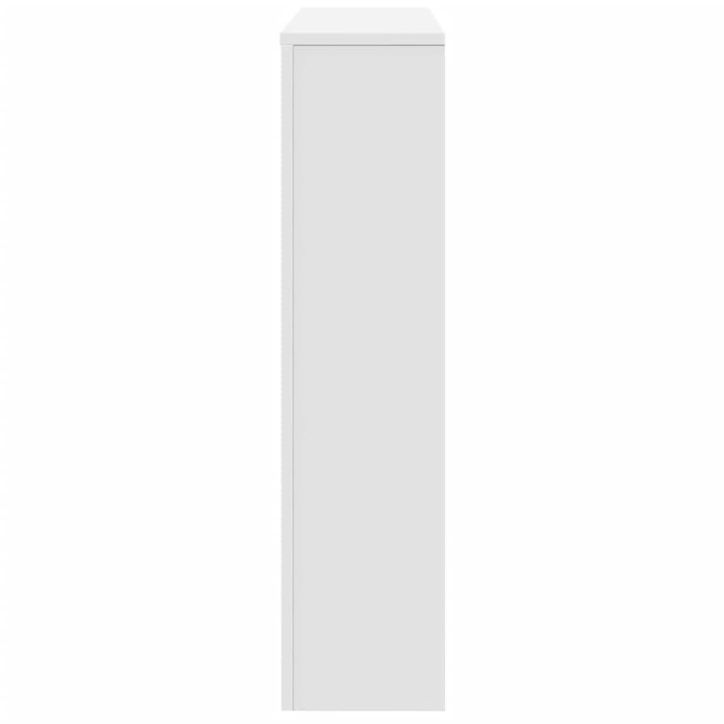 vidaXL Heizkörperverkleidung Weiß 175x20x82 cm Holzwerkstoff