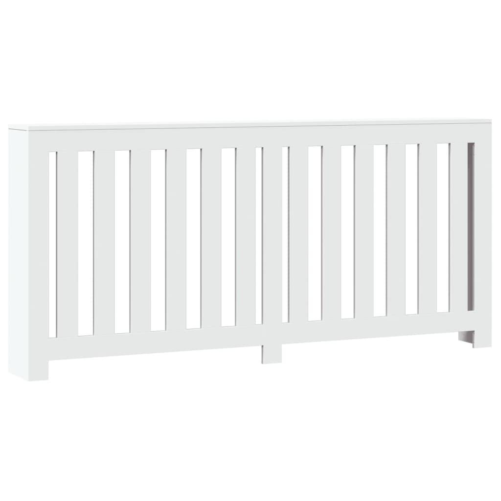 vidaXL Heizkörperverkleidung Weiß 175x20x82 cm Holzwerkstoff