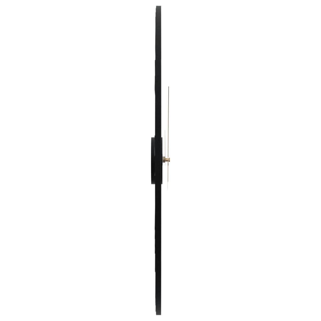 vidaXL Wanduhr Schwarz Ø50 cm Eisen