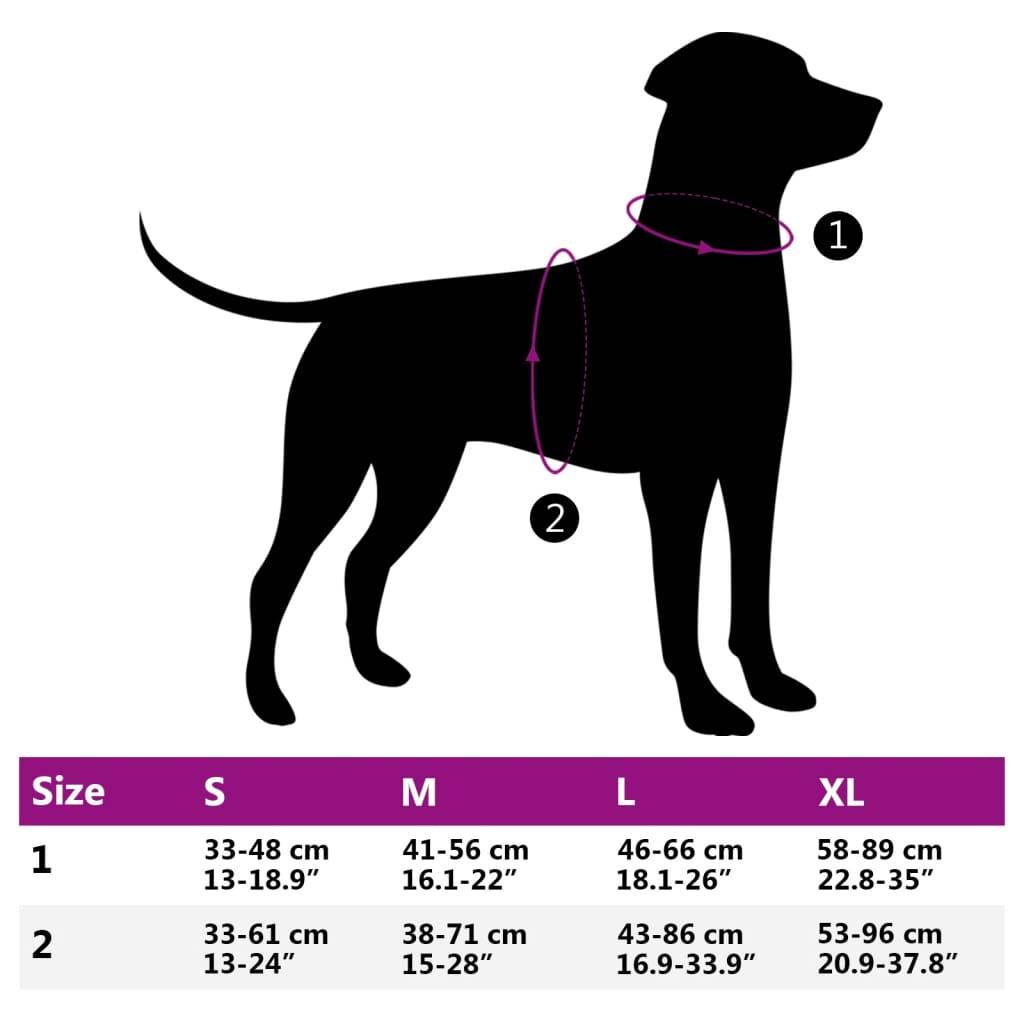 vidaXL Hundegeschirr mit Leine & Halsband Verstellbar Braun M