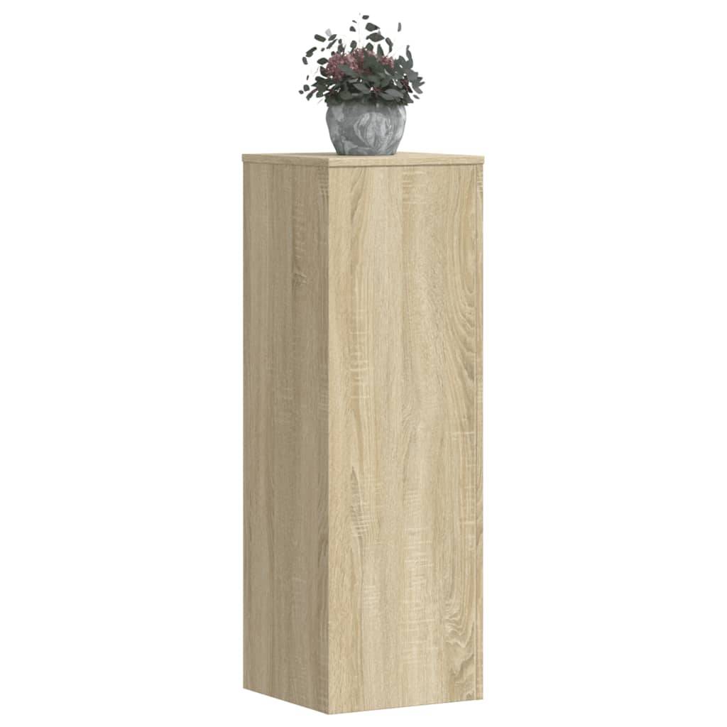 vidaXL Pflanzenständer 2 Stk. Sonoma-Eiche 33x33x100 cm Holzwerkstoff