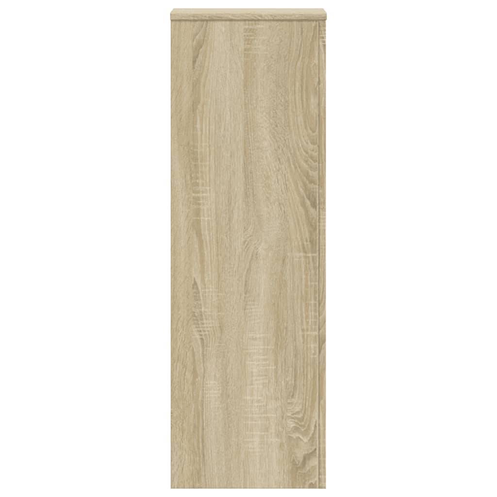 vidaXL Pflanzenständer 2 Stk. Sonoma-Eiche 33x33x100 cm Holzwerkstoff