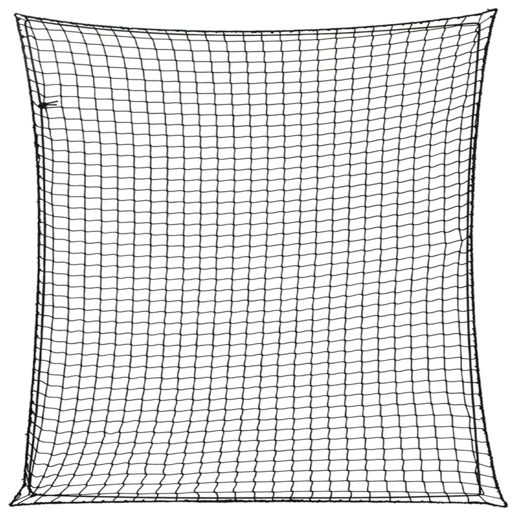 vidaXL Anhängernetz mit Gummiseil Schwarz 3x3 m PP