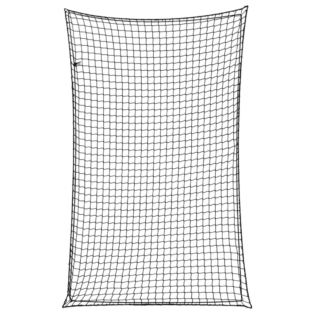 vidaXL Anhängernetz mit Gummiseil Schwarz 4x2,5 m PP