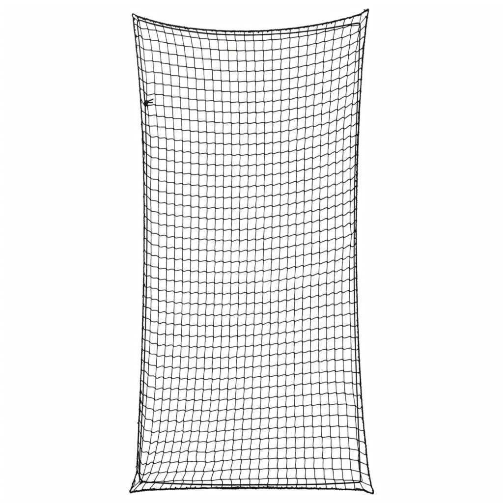 vidaXL Anhängernetz mit Gummiseil Schwarz 6x3 m PP
