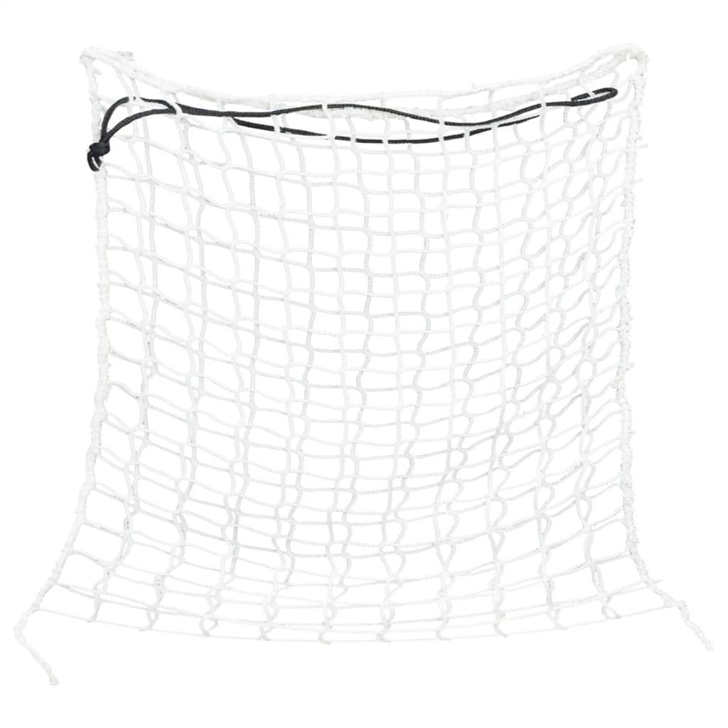 vidaXL Heunetze 2 Stk. Rund Weiß 75x75 m PP