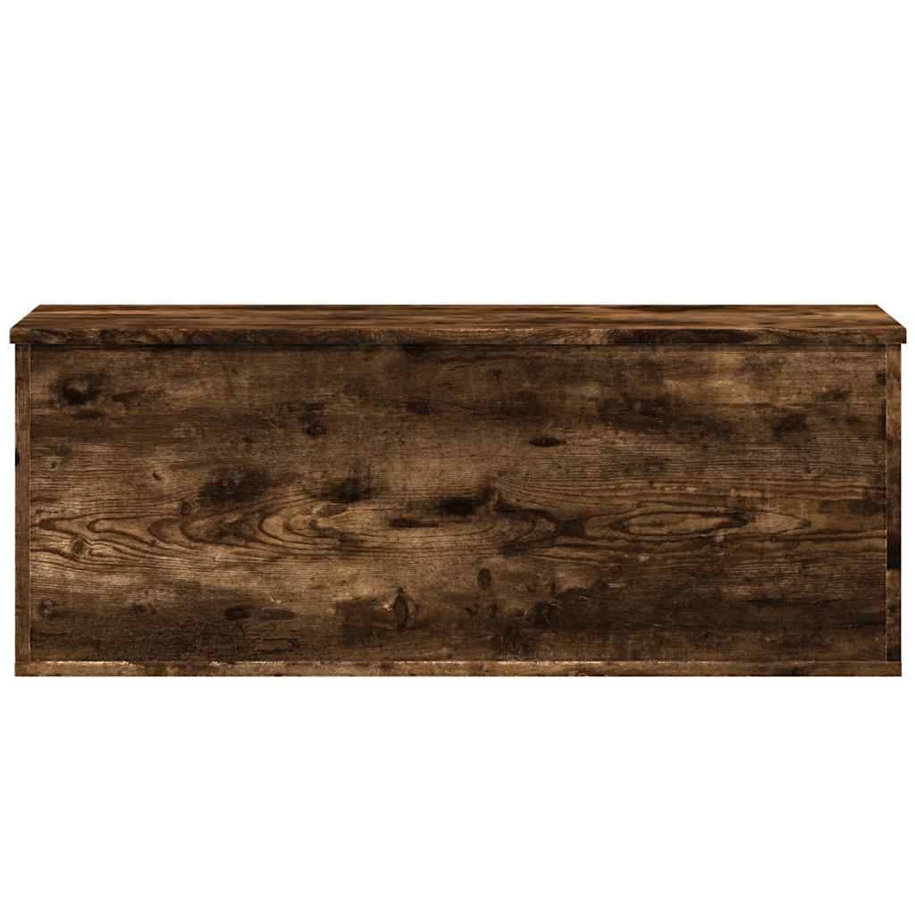 vidaXL Truhe Räuchereiche 90x35x35 cm Holzwerkstoff