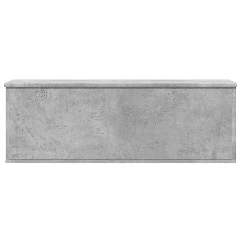 vidaXL Truhe Betongrau 102x35x35 cm Holzwerkstoff