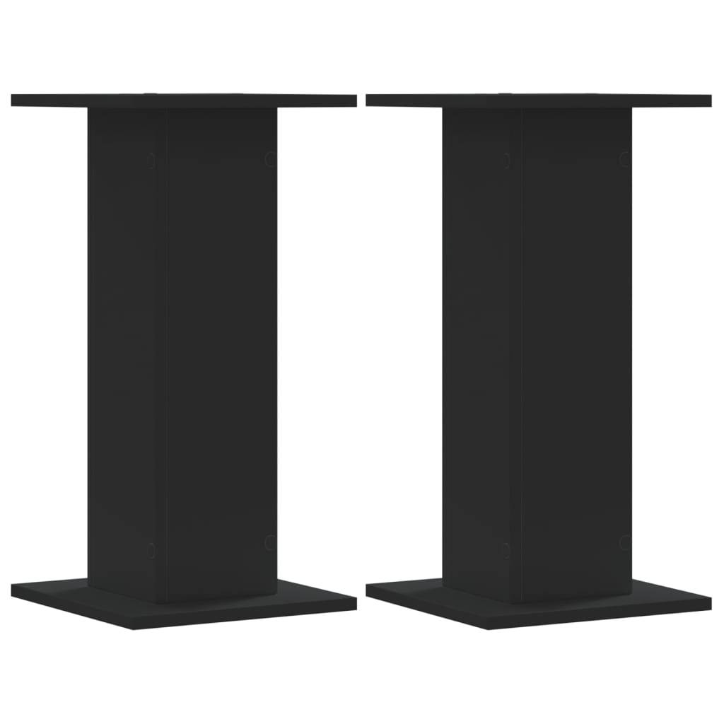 vidaXL Lautsprecherständer 2 Stk. Schwarz 30x30x60 cm Holzwerkstoff