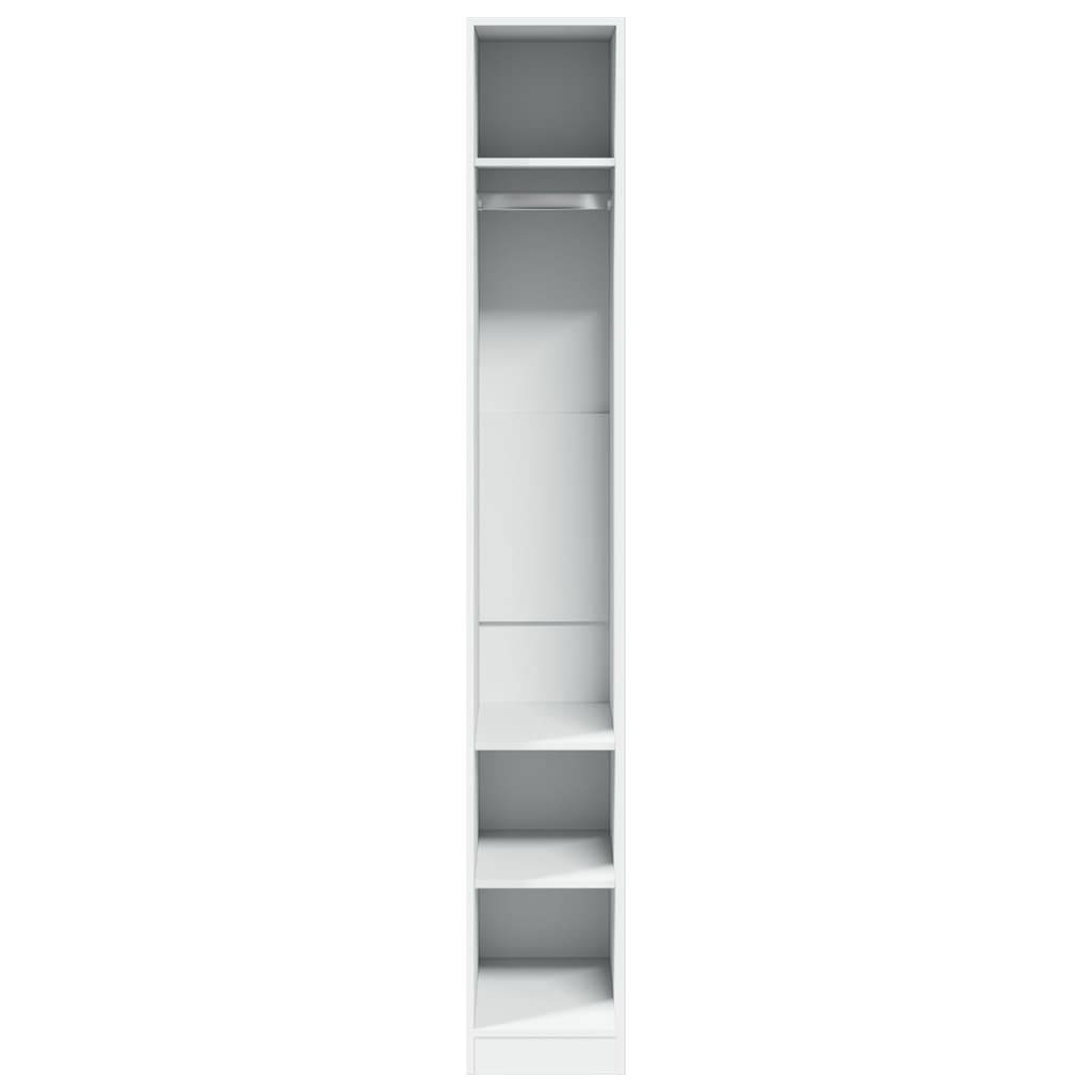 vidaXL Kleiderschrank Weiß 30x50x200 cm Holzwerkstoff