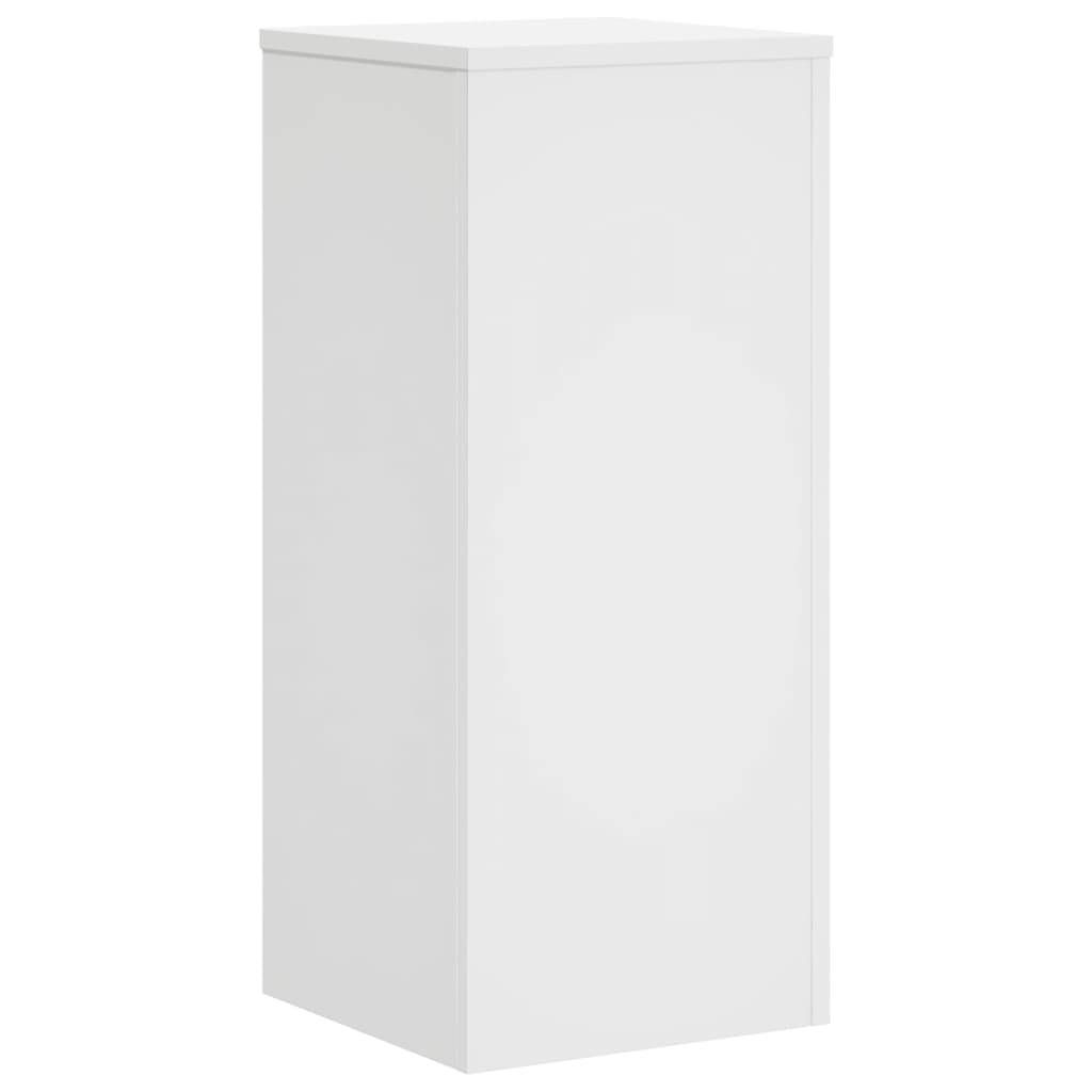 vidaXL Pflanzenständer 2 Stk. Weiß 30x30x70 cm Holzwerkstoff