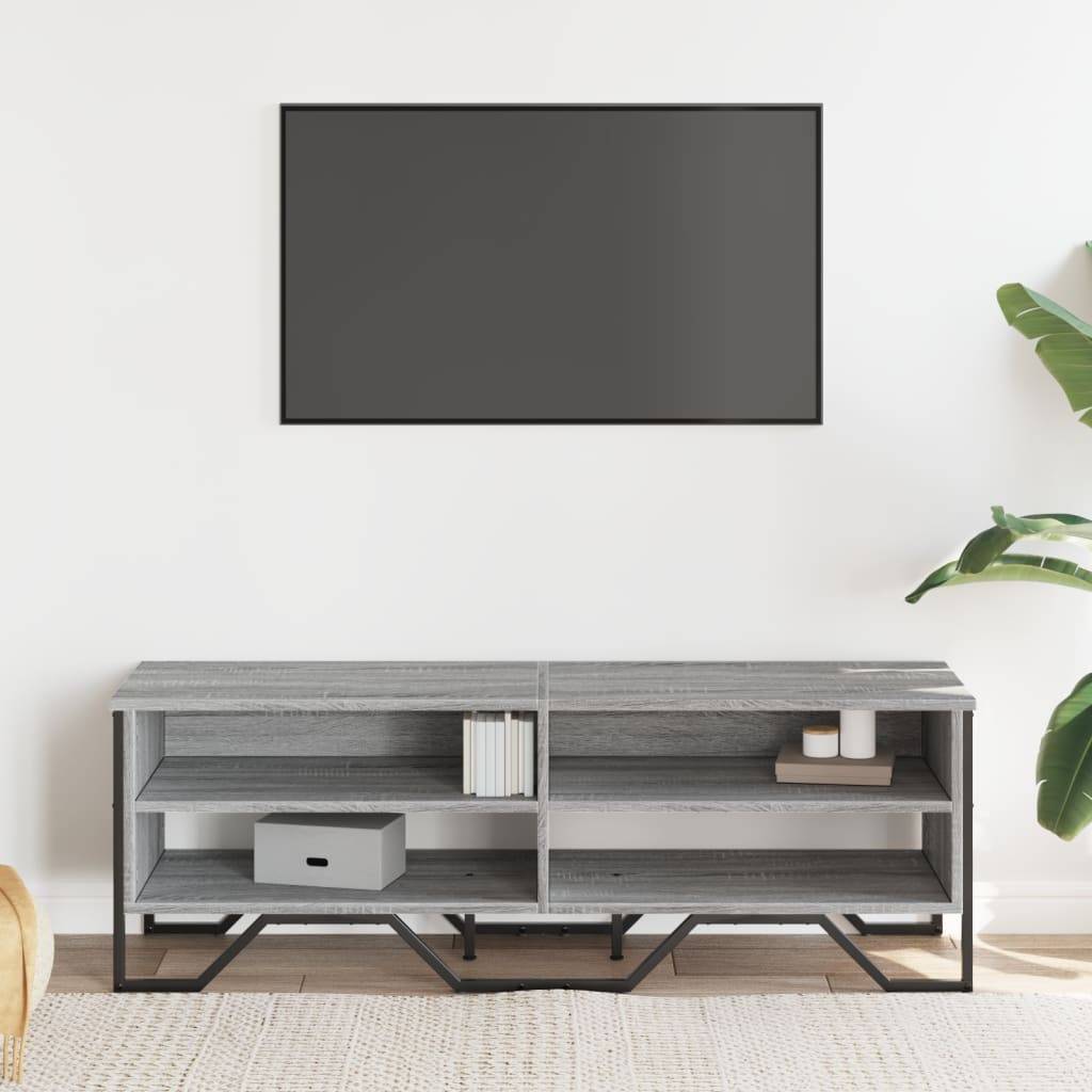 vidaXL TV-Schrank Grau Sonoma 122x34x41 cm Holzwerkstoff