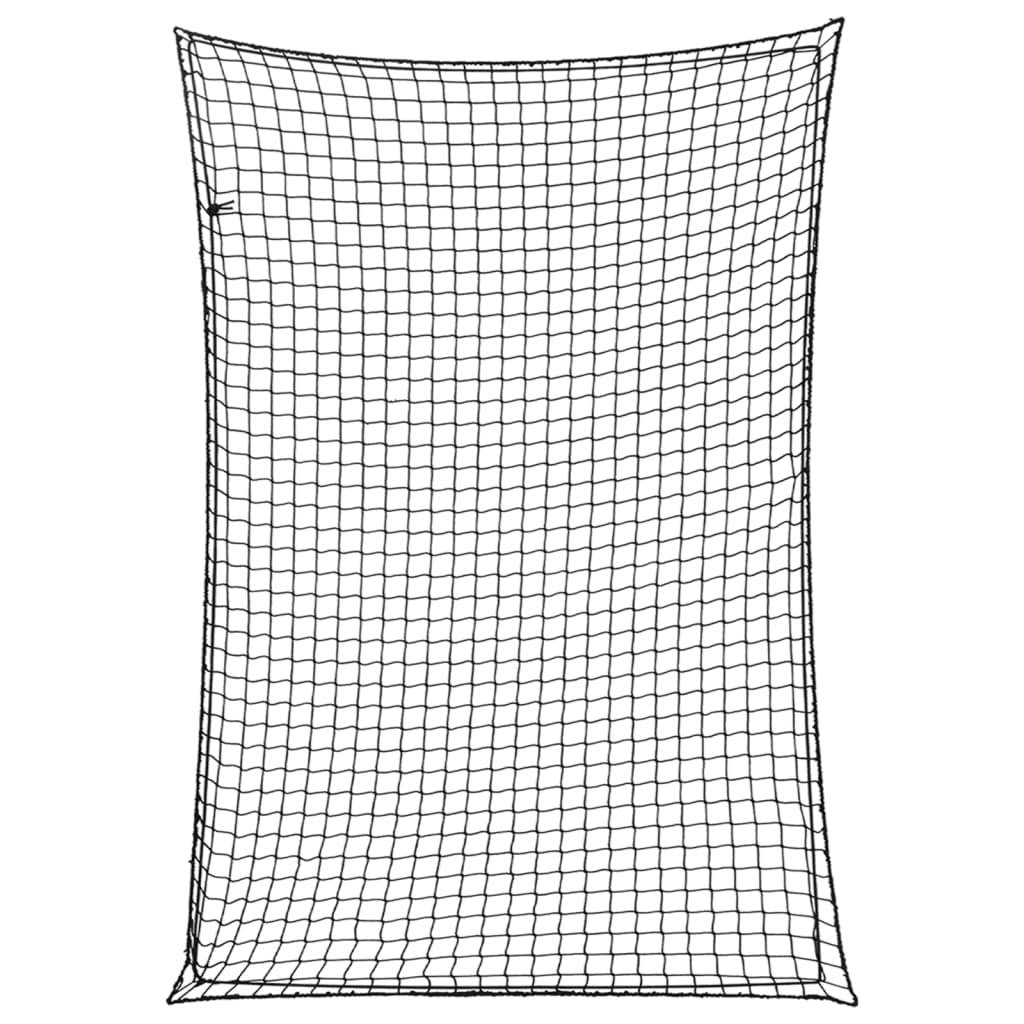 vidaXL Anhängernetz mit Gummiseil Schwarz 5x3,5 m PP