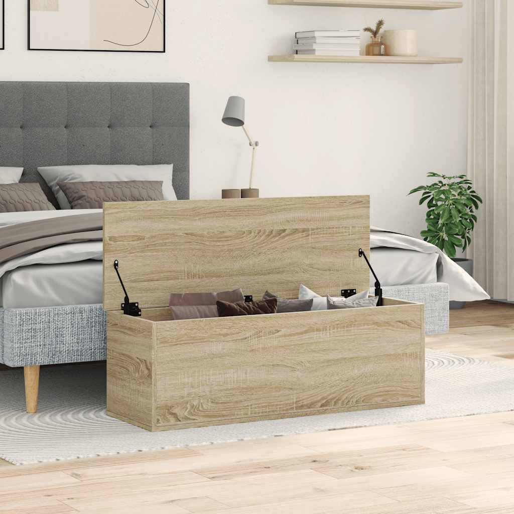 vidaXL Truhe Sonoma-Eiche 102x35x35 cm Holzwerkstoff