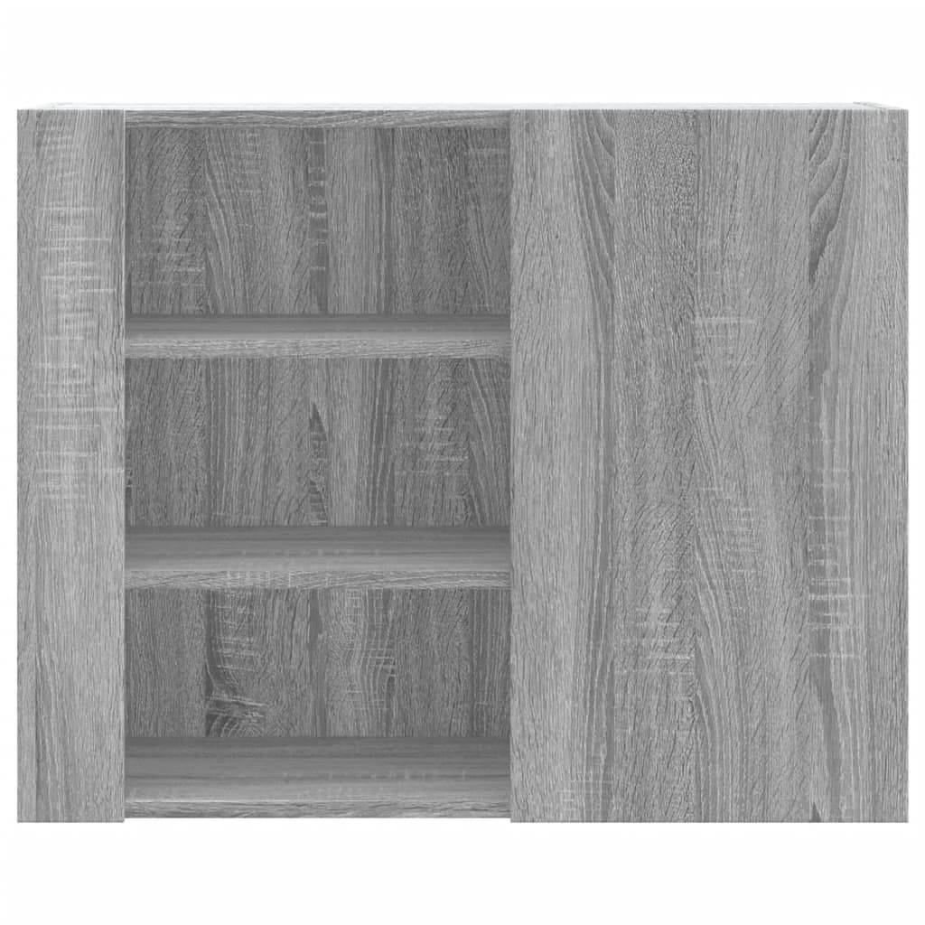 vidaXL Wandregal Grau Sonoma 75x35x60 cm Holzwerkstoff