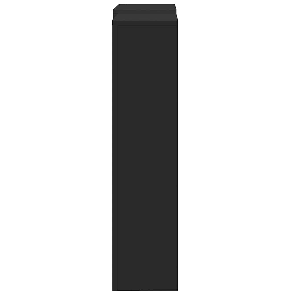 vidaXL Heizkörperverkleidung Schwarz 205x21,5x83,5 cm Holzwerkstoff