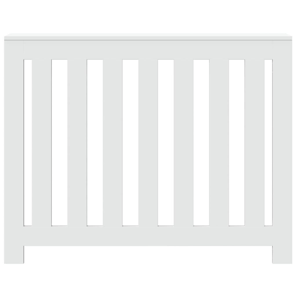 vidaXL Heizkörperverkleidung Weiß 104x20x82 cm Holzwerkstoff