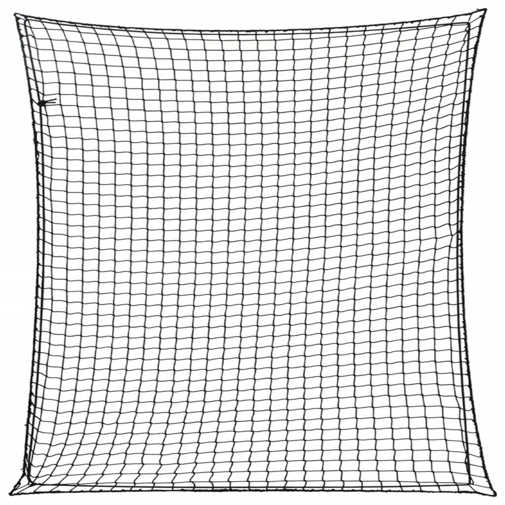vidaXL Anhängernetz mit Gummiseil Schwarz 4x4 m PP