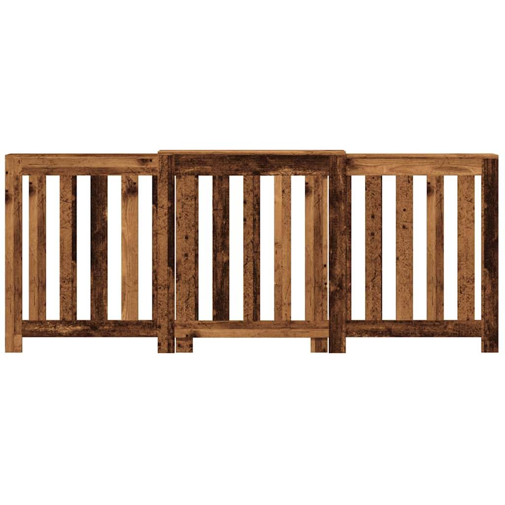 vidaXL Heizkörperverkleidung Altholz-Optik 205x21,5x83,5 cm