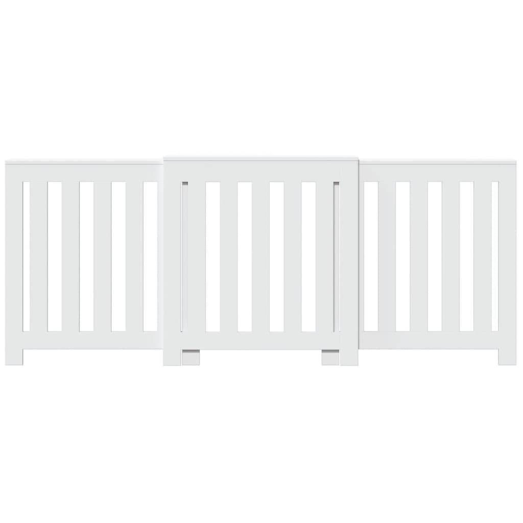 vidaXL Heizkörperverkleidung Weiß 205x21,5x83,5 cm Holzwerkstoff