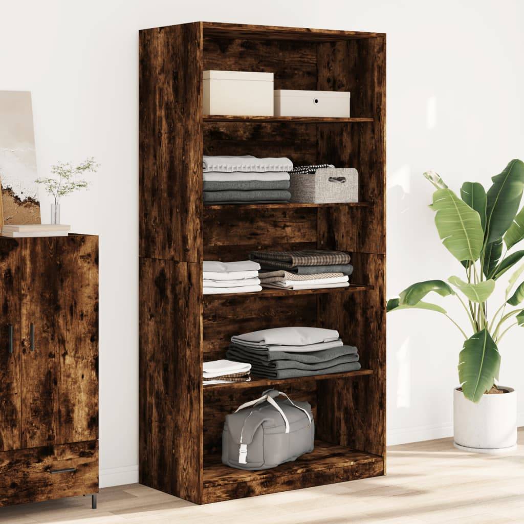 vidaXL Kleiderschrank Räuchereiche 100x50x200 cm Holzwerkstoff