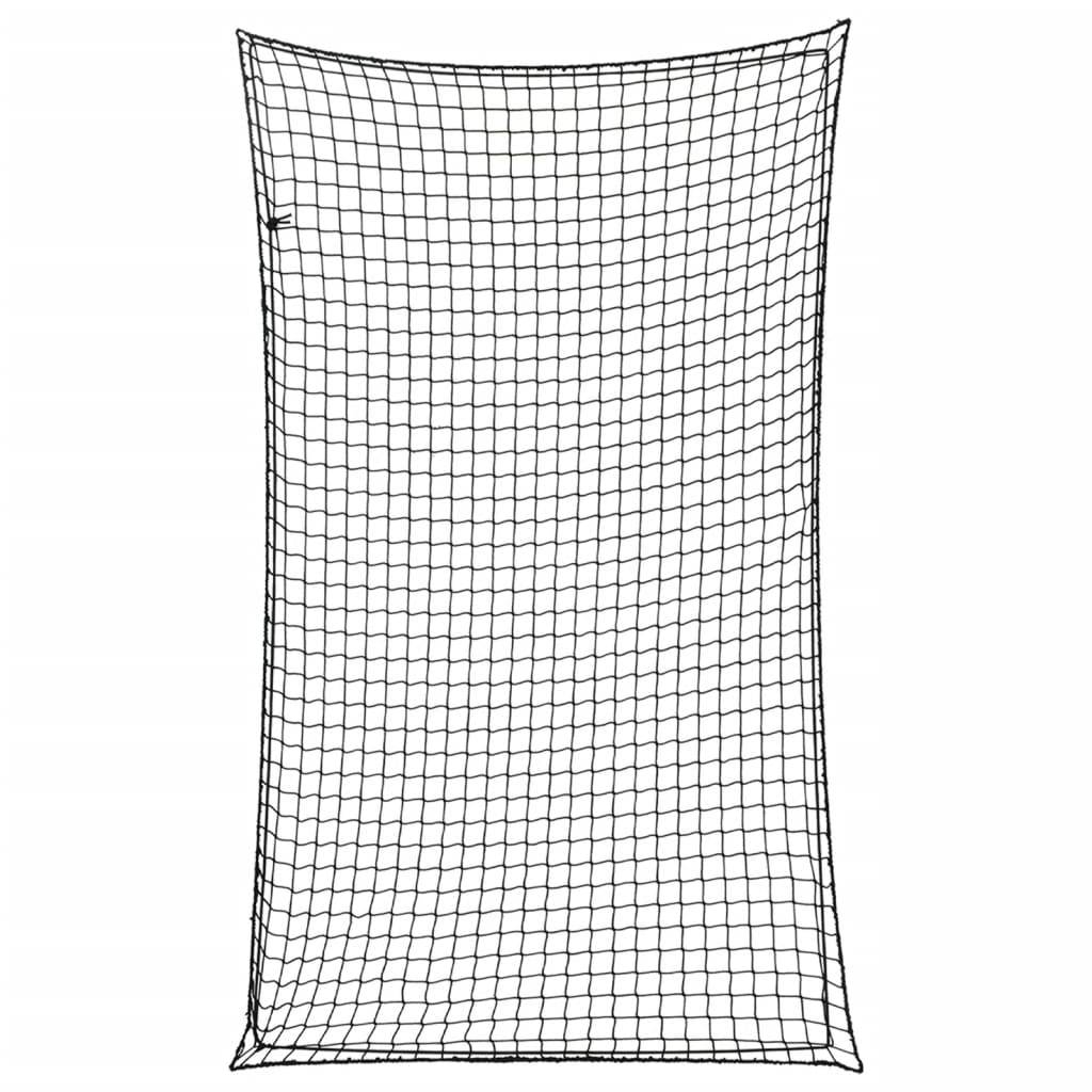 vidaXL Anhängernetz mit Gummiseil Schwarz 5x3 m PP