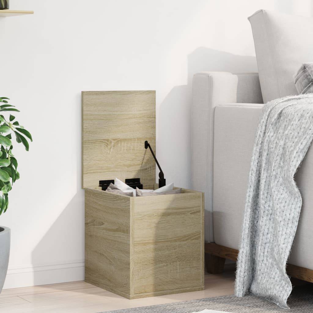 vidaXL Truhe Sonoma-Eiche 30x35x35 cm Holzwerkstoff