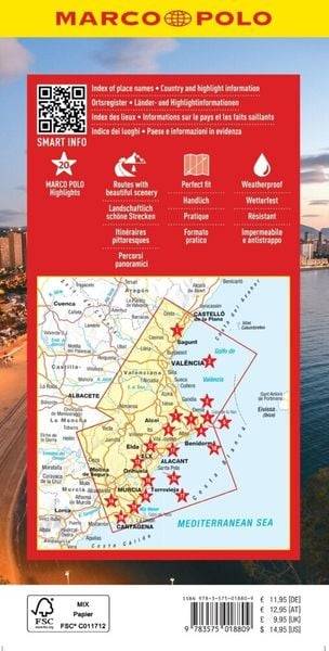 MARCO POLO Reisekarte Costa Blanca 1:200.000