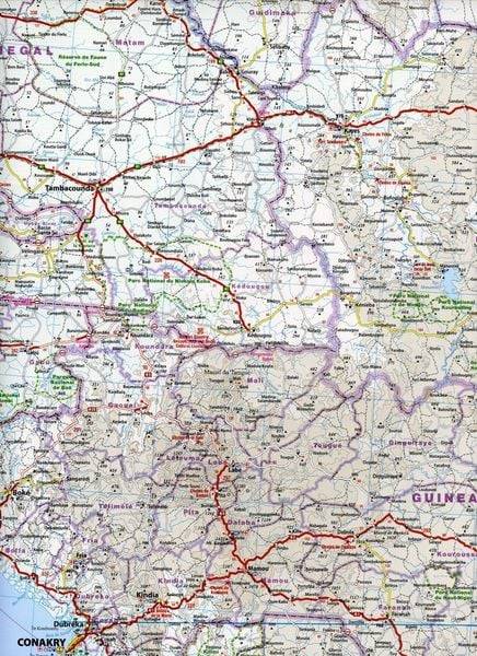 Reise Know-How Landkarte Westafrika, Küstenländer (1:2.200.000) : von Senegal bis Nigeria