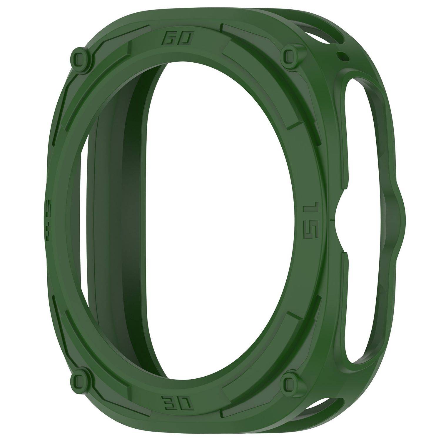 Für Samsung Galaxy Watch Ultra 47mm Armored TPU Gehäuse Hülle Grün