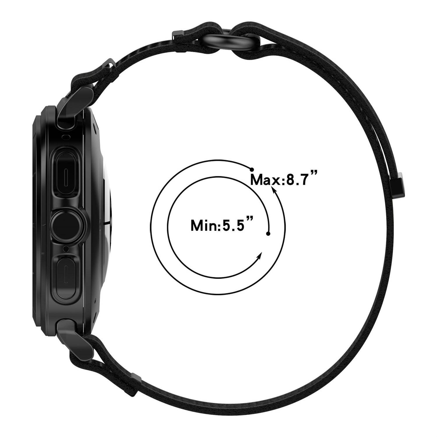 Für Samsung Galaxy Watch Ultra 47mm Nylon Klettverschluss Arm Band M3