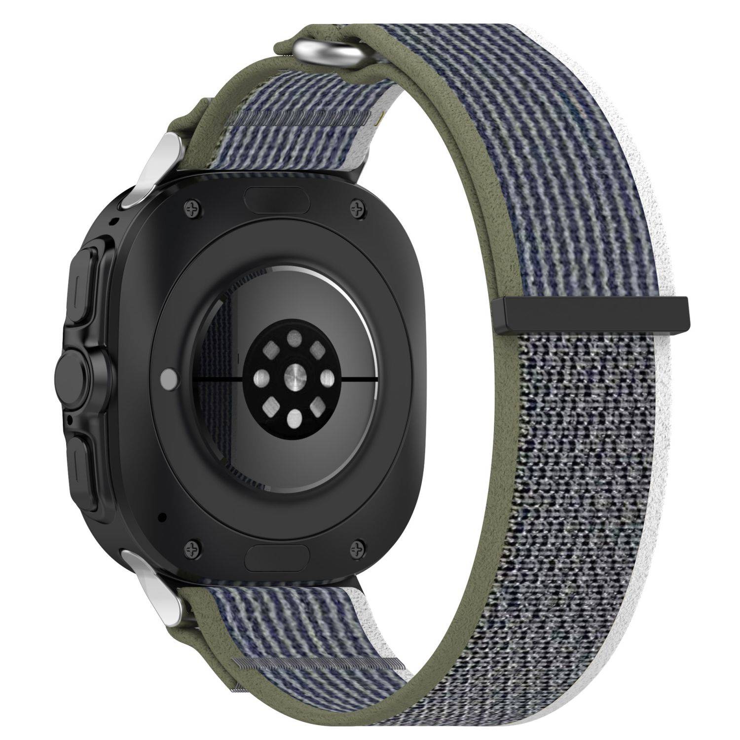 Für Samsung Galaxy Watch Ultra 47mm Nylon Klettverschluss Arm Band M6
