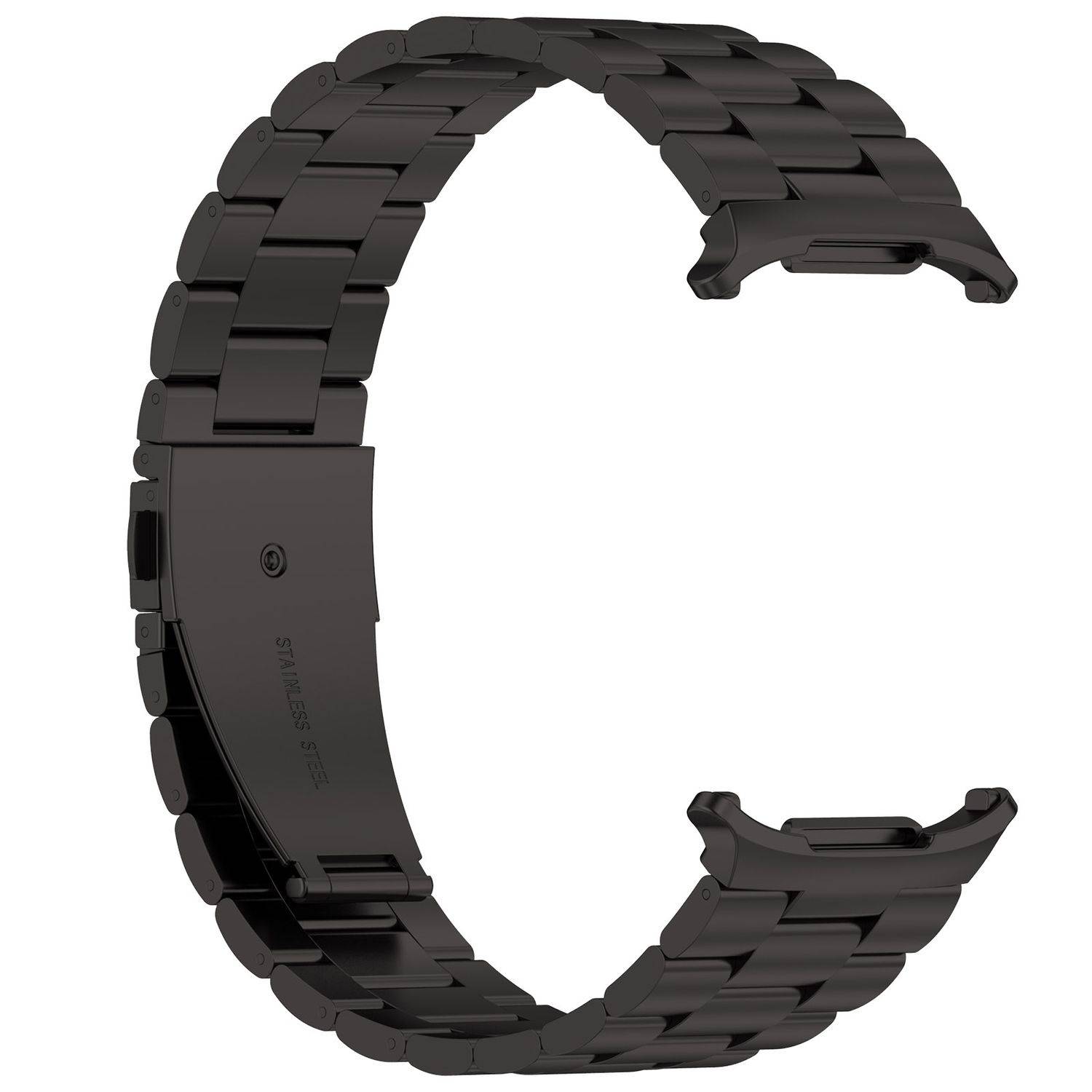 Für Samsung Galaxy Watch Ultra 47mm Edelstahl Metall Arm Band Schwarz