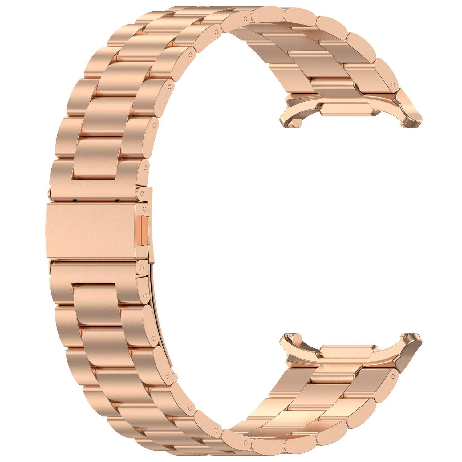 Für Samsung Galaxy Watch Ultra 47mm Edelstahl Metall Band Rose Gold