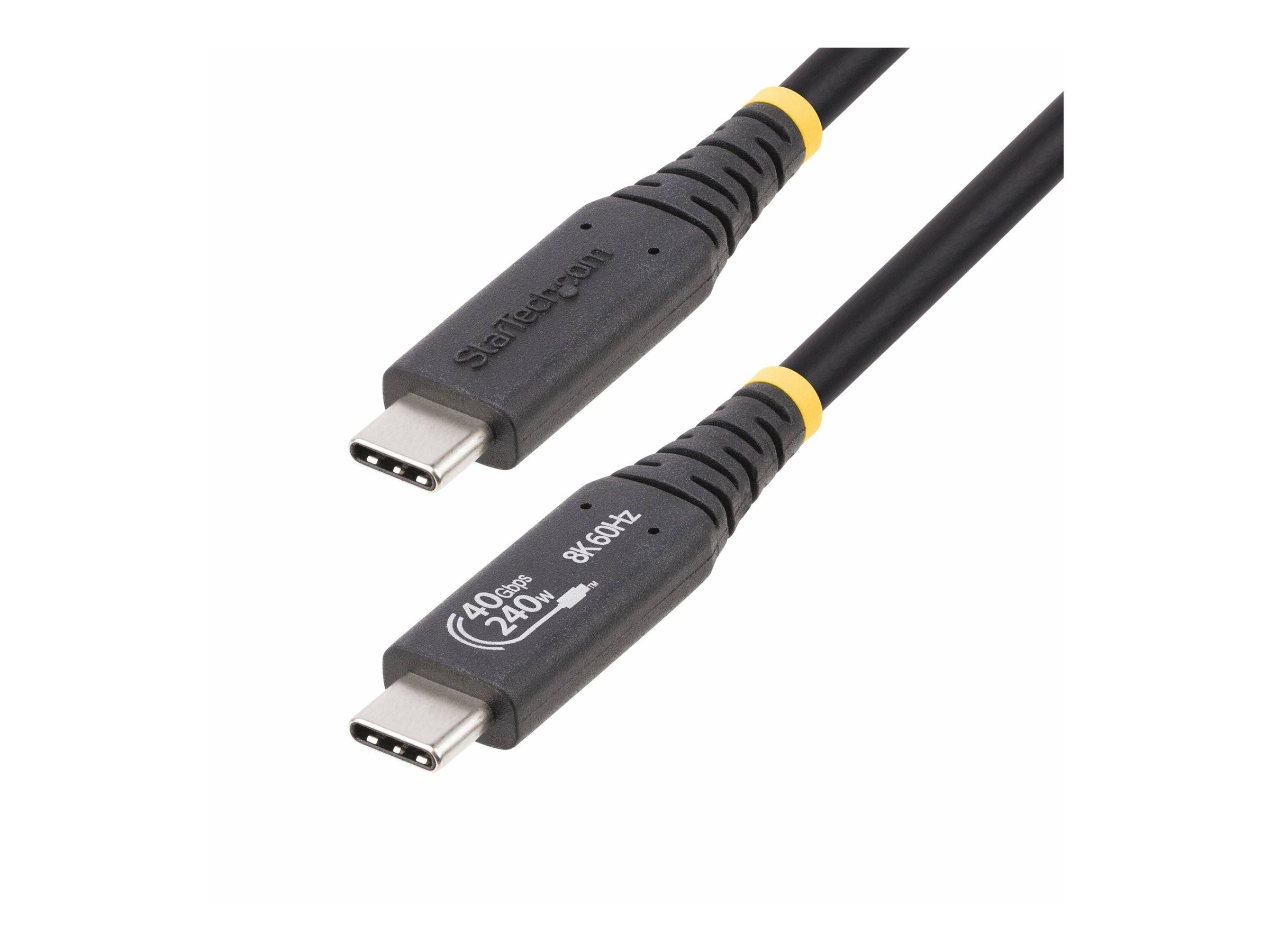 StarTech.com 50cm USB4 Kabel, USB-IF Zertifiziertes USB-C Kabel, 40Gbps - USB-Kabel - 24 pin USB-C (M)