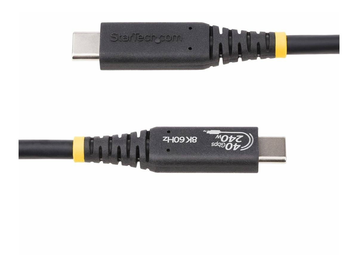 StarTech.com 50cm USB4 Kabel, USB-IF Zertifiziertes USB-C Kabel, 40Gbps - USB-Kabel - 24 pin USB-C (M)