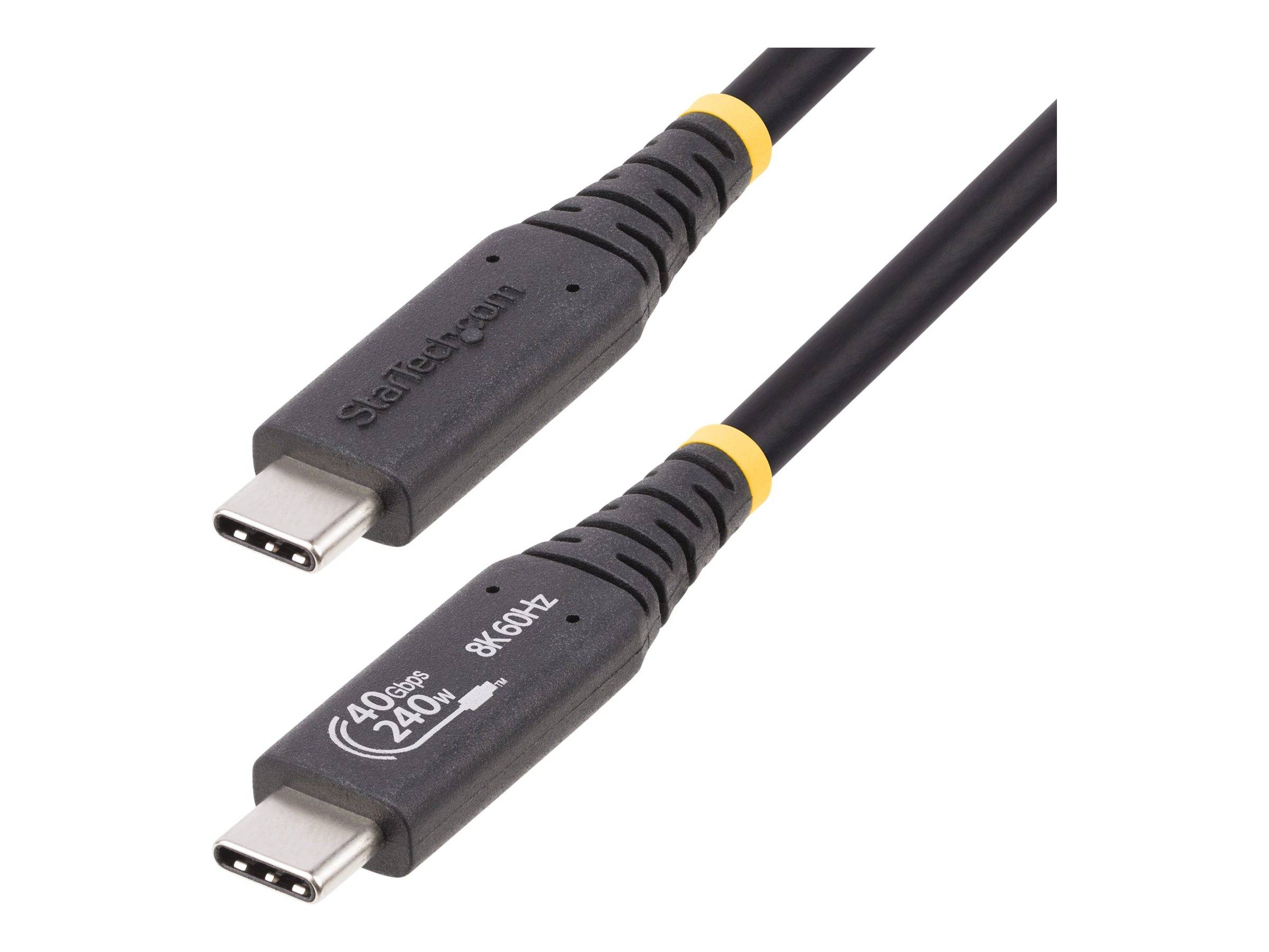 StarTech.com 1m USB4 Kabel, USB-IF Zertifiziertes USB-C Kabel, 40Gbps, 8K - USB-Kabel - 24 pin USB-C (M)
