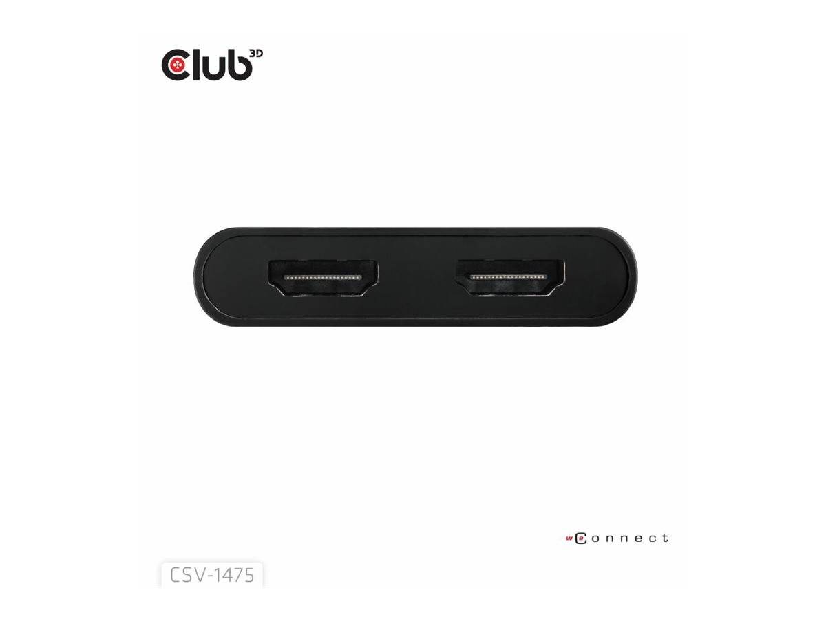 Club 3D - Videoadapter - 24 pin USB-C, USB Typ A (M)