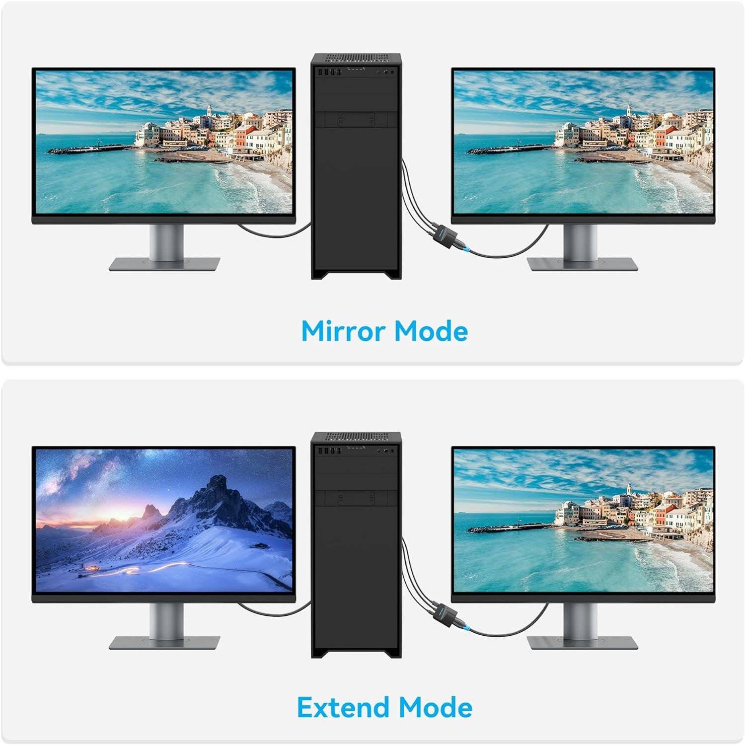 VGA-auf-HDMI-Adapter, VGA-Konverter mit Audiokabel 1 Meter