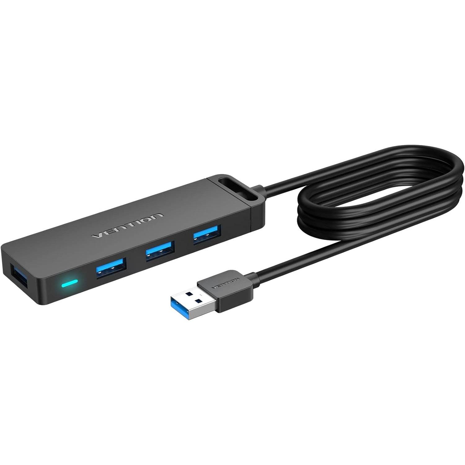 USB Hub 4-Port 3.0 USB Verteiler Splitter 1 Meter