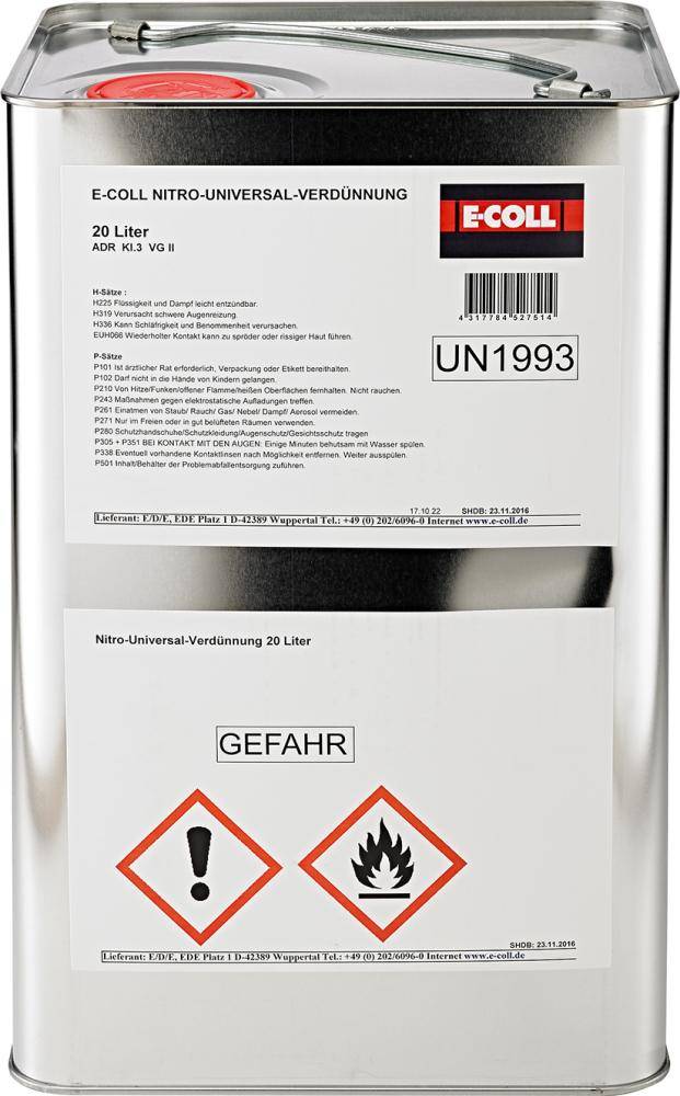 Nitro-Univ-Verdünnung 20L Kanister E-COLL EE