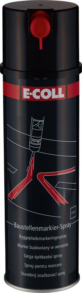 Baustellenmarkierspray 500ml schwarz E-COLL EE
