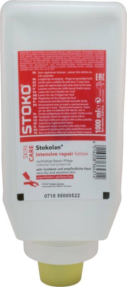 Stokolan® Intense PURE Hautpflegecreme intensiv 1.000 ml Softflasche sehr trockene strap. Haut