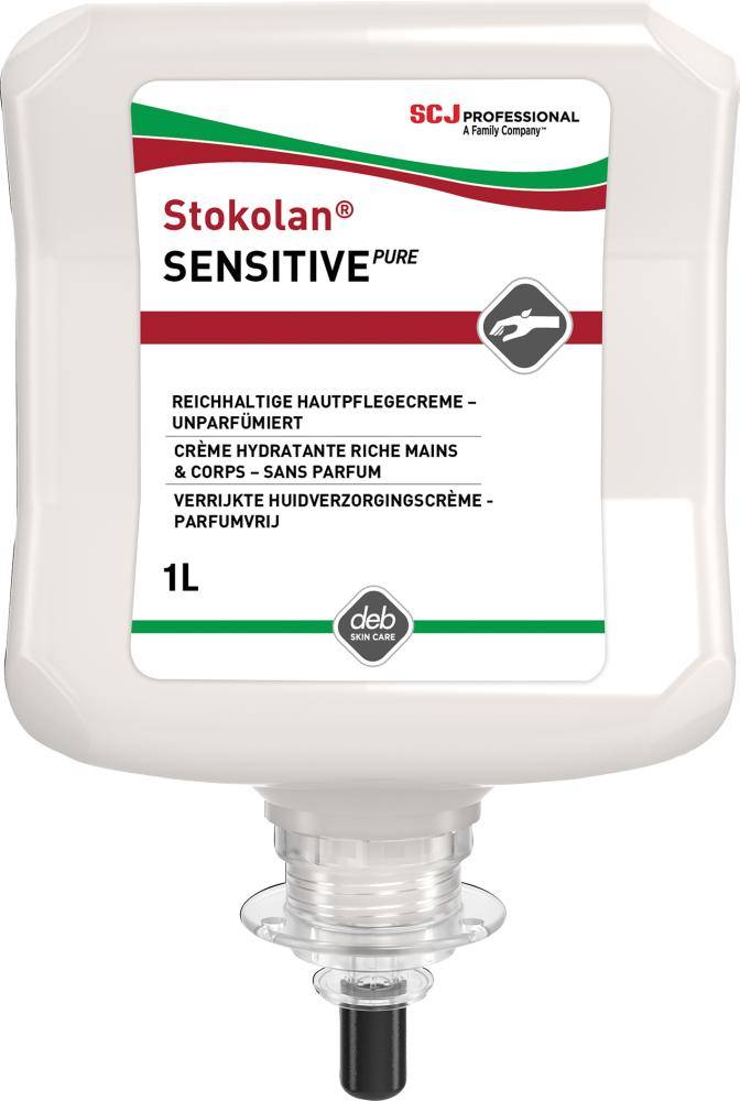 Stokolan® Sensitive PURE Hautpflegecreme 1 l Kartusche empfindliche Haut