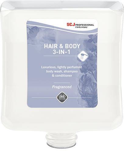 HAIR & BODY 3-IN-1 Duschcreme, Shampoo 2 l Kartusche